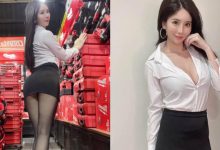 性感小秘書「甄馨Tiffany」倉庫盤點太超過，裙下「絲襪玉腿」讓粉絲急出貨-德州扑克迷