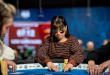 【EV扑克】九年不打牌，一打就是第35名！她紧张到脚悬空，但全世界以为她很淡定-德州扑克迷