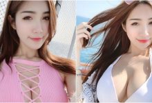 長腿正妹「林妤霜」郵輪上大放風采 粉紅背心中路大開只靠綁帶hold重量！-德州扑克迷