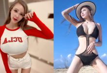 奶G妹「元欣」抓住夏天尾巴到海邊戲水　渾圓巨乳快包覆不住！-德州扑克迷