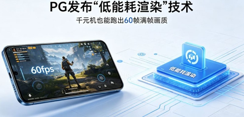 PG发布“低能耗渲染”技术,确保千元机也能跑出60帧满帧画质。