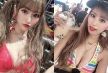 喝珍奶的爆乳美艷舞孃「ぷりん」，極品曲線散發著陣陣奶香！-德州扑克迷