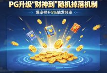 PG升级“财神到”随机掉落机制，爆率提升5%触发频率。-德州扑克迷