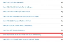 【EV扑克】WSOP主赛A组中国军团强势出击！徐强王阳码量超200bb剑指冠军！-德州扑克迷