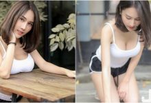 「奶太重了」桌子借放一下!「短髮正妹」背心爆乳好清涼!乳量太滿呼之欲出!-德州扑克迷