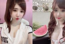 吃西瓜囉！正妹「小蘋果」造型好消暑，飽滿曲線讓人受不了！-德州扑克迷