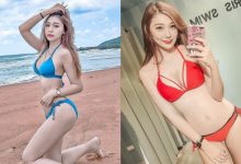 辣氣太重！人氣直播主「薇娜Verna」甜笑酒窩太迷人，火辣銷魂曲線征服整條海岸線！-德州扑克迷
