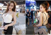 夜市驚見「超爆乳正妹」,側乳南半球外露,路人看了心好癢-德州扑克迷