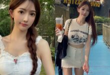 長相超甜的「廣州巨乳妹」，遊樂園玩耍秀豐滿弧度和「迷人小蠻腰」！-德州扑克迷