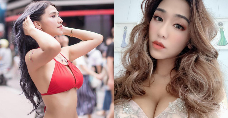 騎馬機乳搖女神「Aqq cami」只穿比基尼現身台北街頭　路人拍到手軟