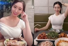 韓國大奶吃貨部落客「박유진」 緊身上衣大啖美食,讓人食指大動!-德州扑克迷