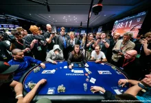 【EV扑克】郑晓生码量96bb冲击EPT冠军，章聪雅9bb擦线晋级-德州扑克迷