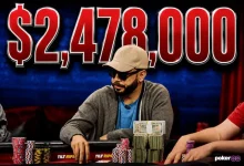 【EV扑克】太疯了!10高惊天诈唬轰出426万美元新纪录巨池,同花会被吓跑吗?-德州扑克迷