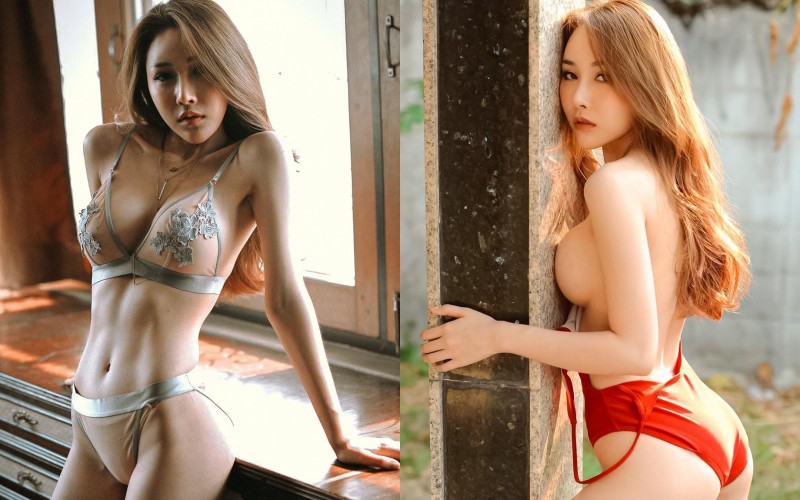 泰國大尺女神「雨佳」辣曬邪惡曲線　極不科學「巨乳纖腰」讓人移不開目光