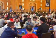 【EV扑克】2026 CPG横琴|主赛首轮1615人次参赛566人晋级,刘畅34.25万记分牌领跑第一轮C组-德州扑克迷